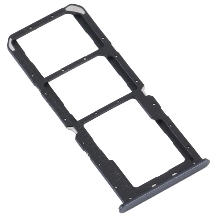 Для Realme C30 4G Dual SIM Card + TF Card Tray Holder Replacement Part (without Logo) - Black