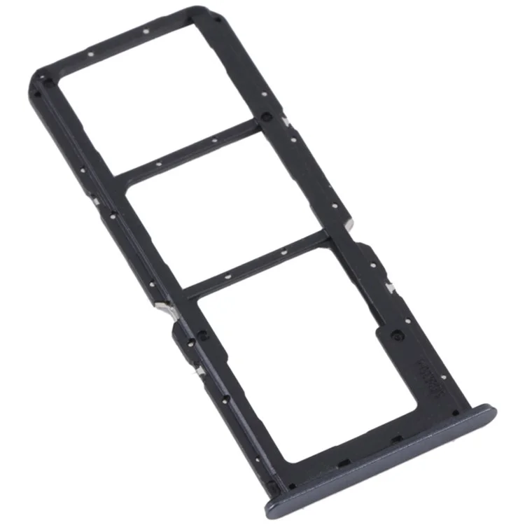 Для Realme C30 4G Dual SIM Card + TF Card Tray Holder Replacement Part (without Logo) - Black