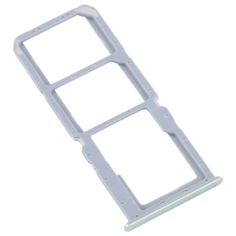 For Realme C30 4G Dual SIM Card + TF Card Tray Holder Replacement Part (without Logo) - Green