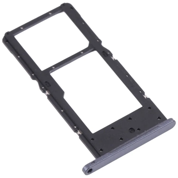 For Samsung Galaxy Tab A7 Lite 8.7-inch T225 (LTE) OEM SIM Card + SD Card Tray Holder Replacement (Without Logo) - Black