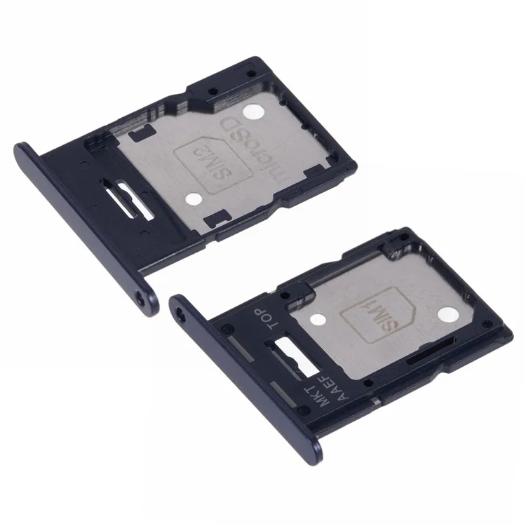 Para Samsung Galaxy A15 5G A156 Bandeja de tarjeta SIM dual Ranura de repuesto OEM (sin logotipo) - Negro