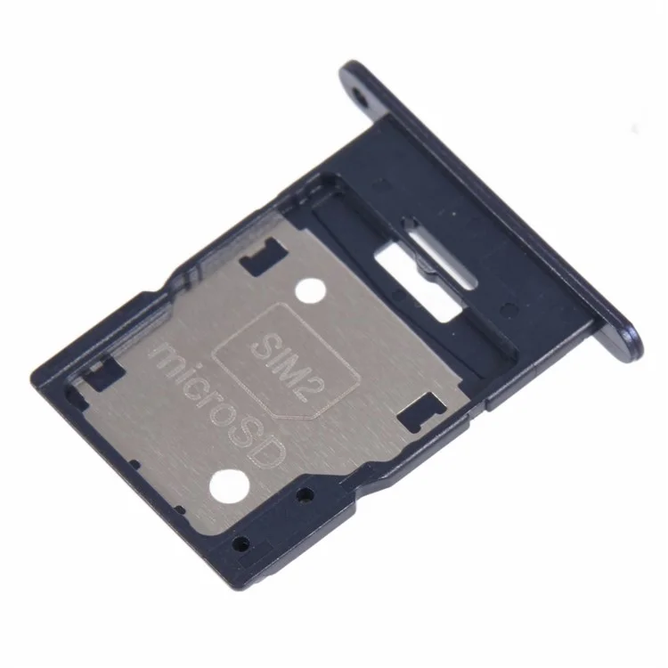 Para Samsung Galaxy A15 5G A156 Bandeja de tarjeta SIM dual Ranura de repuesto OEM (sin logotipo) - Negro