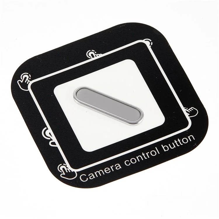Camera control button for iPhone 16 / 16 Plus / 16 Pro / 16 Pro Max, supporting zoom, tap, and slide control - Silver