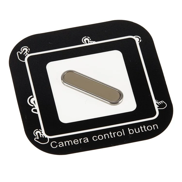 Camera Control Capture Button For iPhone 16 / 16 Plus / 16 Pro / 16 Pro Max Support Control Zoom Click Slide - Titanium Gold