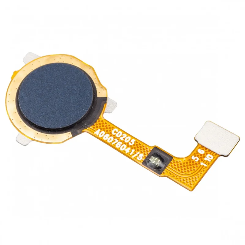 For OPPO A15 / A15s OEM Home Key Fingerprint Button Flex Cable Part (Without Logo) - Black
