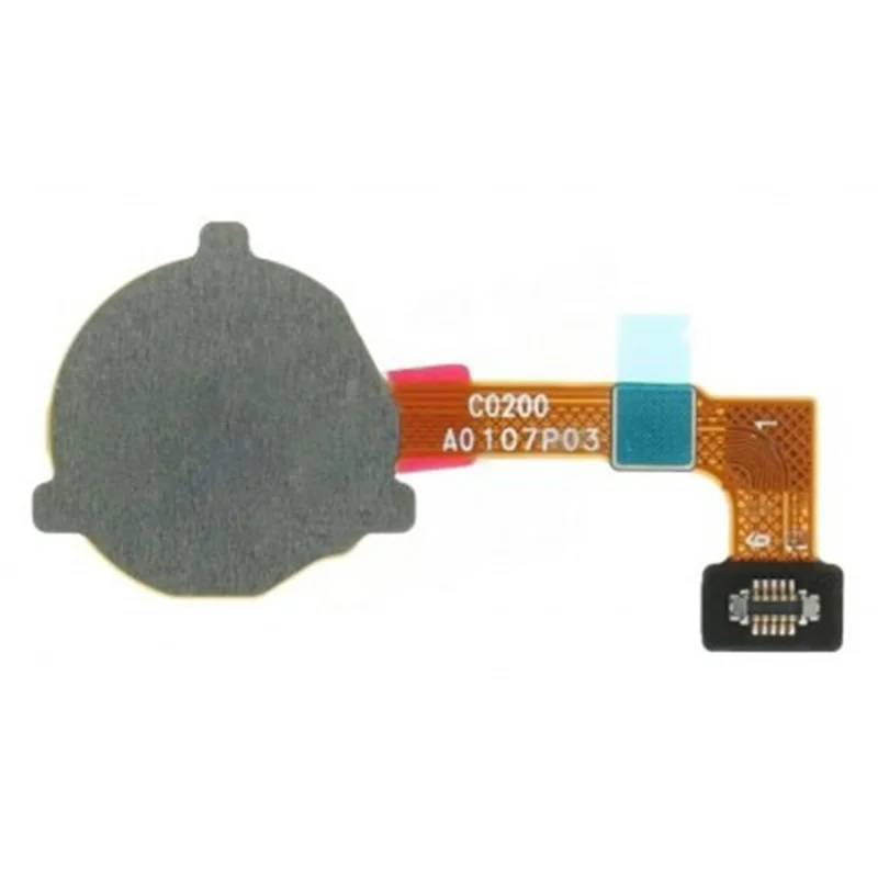 For OPPO A15 / A15s OEM Home Key Fingerprint Button Flex Cable Part (Without Logo) - Black