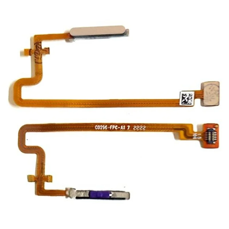 For Realme C30s 4G OEM Home Key Fingerprint Button Flex Cable Part (Without Logo) - Gold