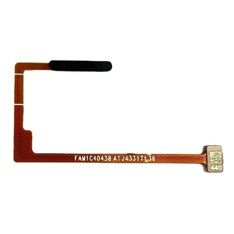 For Realme C67 4G OEM Home Key Fingerprint Button Flex Cable Part (Without Logo) - Black