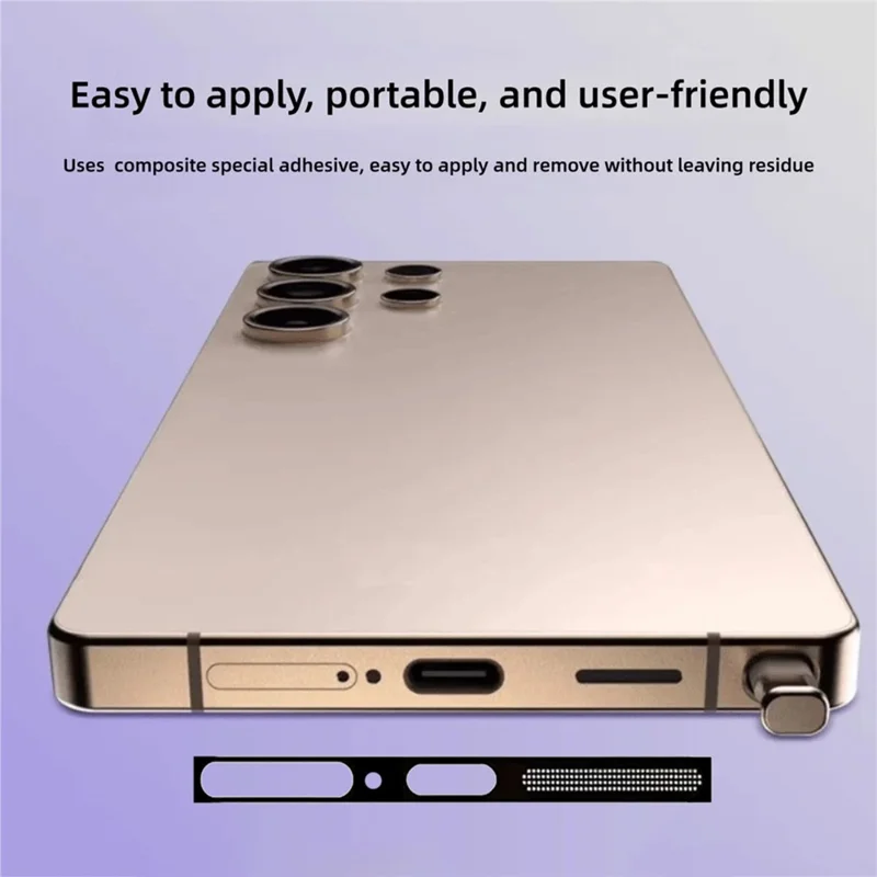 5Pcs for Samsung Galaxy S26 Ultra Speaker Dust Mesh High Density Metal Integrated Dustproof Net - Black