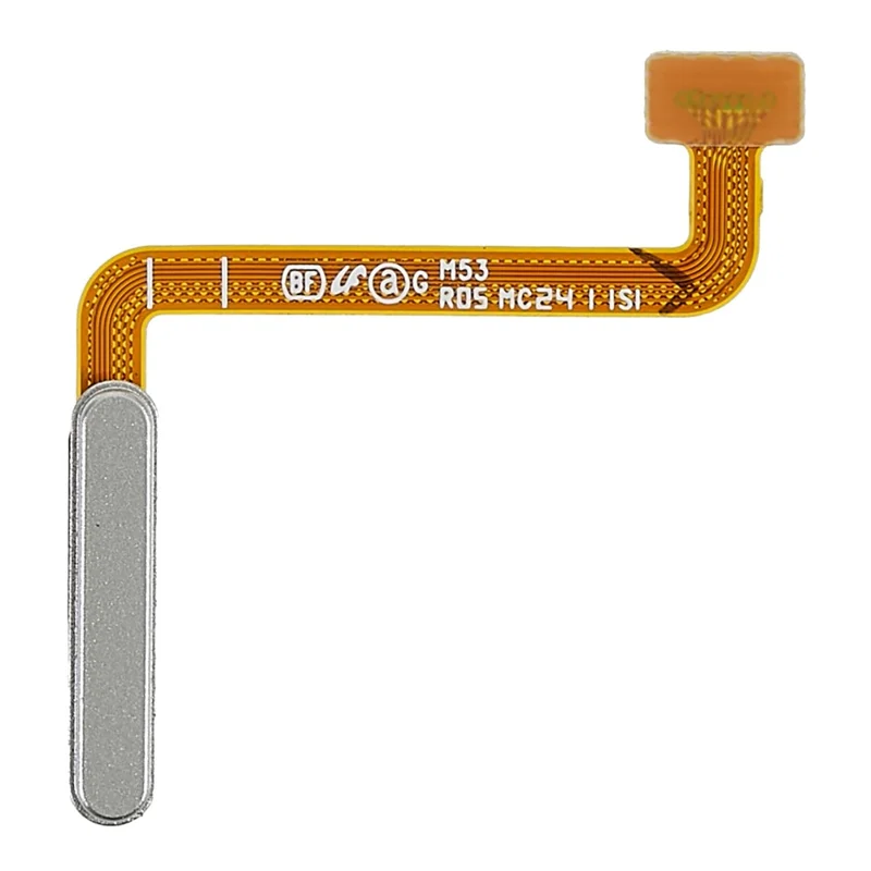 For Samsung Galaxy M53 5G SM-M536B OEM Home-tast Fingerprint-knap Flex-kabeldel (uden logo) - Sølv