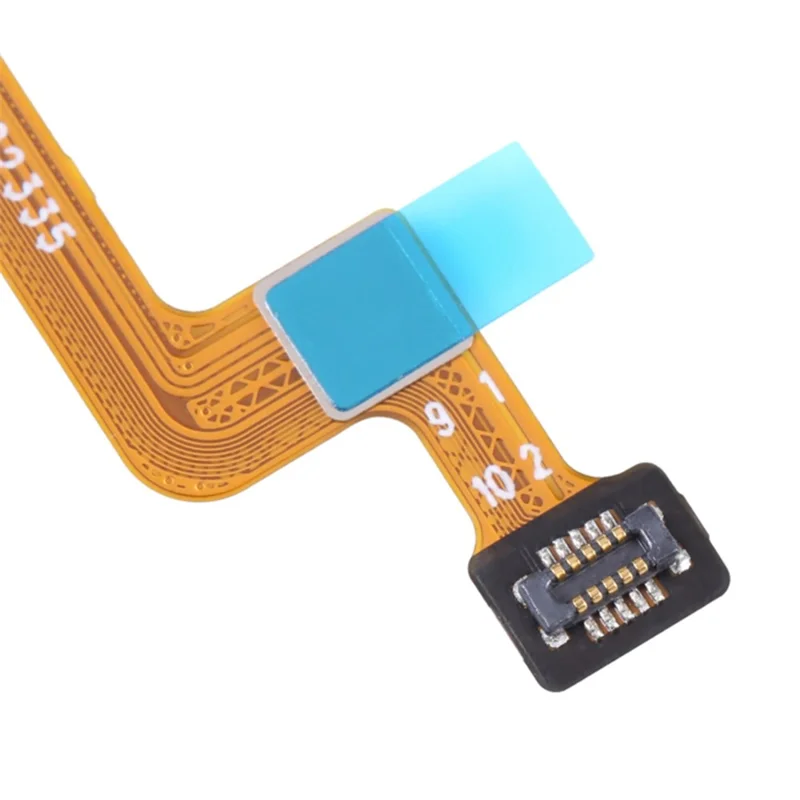 For Xiaomi Redmi 12C 4G OEM Home Key Fingerprint Button Flex Cable Part Replacement (without Logo) - Black