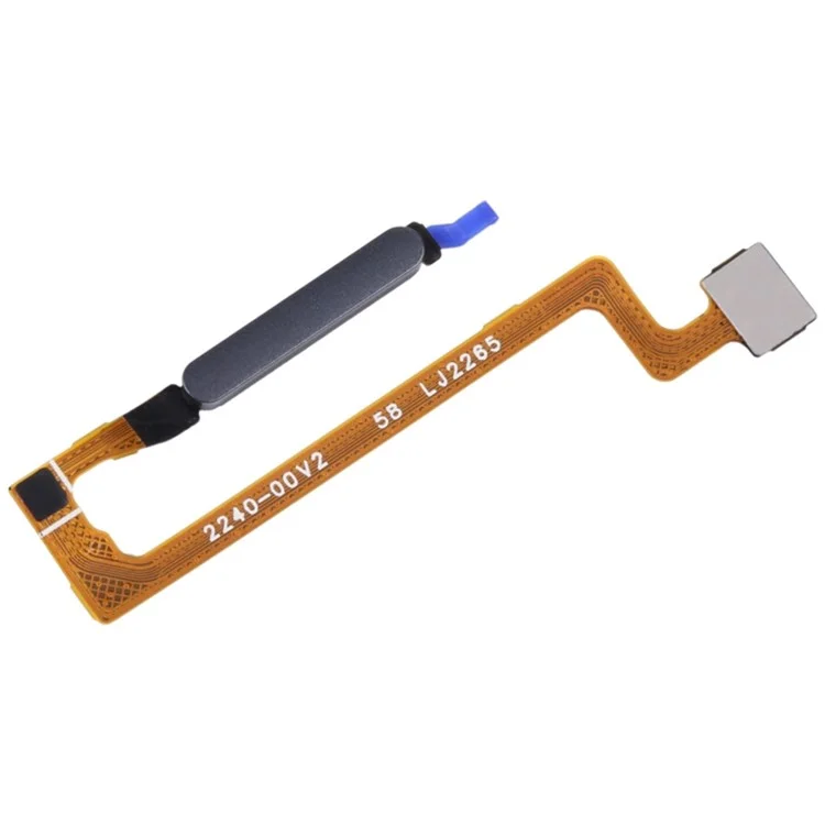 Pour Xiaomi Redmi Note 12 5G (Global) OEM Clé d'accueil Bouton d'empreinte digitale Câble flexible Pièce de remplacement (sans logo) - Noir