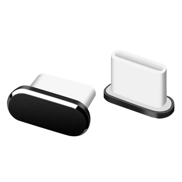 Tapón Antipolvo para Puerto Tipo-C de Teléfono Móvil - Negro