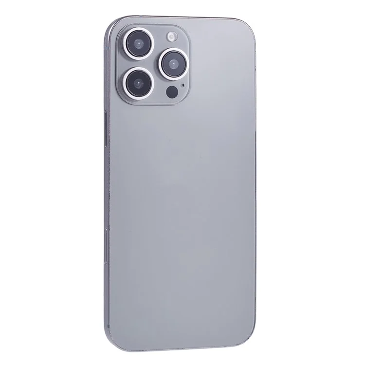 For iPhone 16 Pro Max Fake Phone Model Black Screen Not Real Smartphone Display (without Logo) - Grey