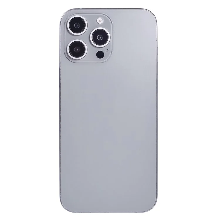 For iPhone 16 Pro Max Fake Phone Model Black Screen Not Real Smartphone Display (without Logo) - Grey