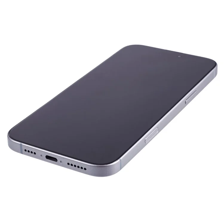 For iPhone 16 Pro Max Fake Phone Model Black Screen Not Real Smartphone Display (without Logo) - Grey