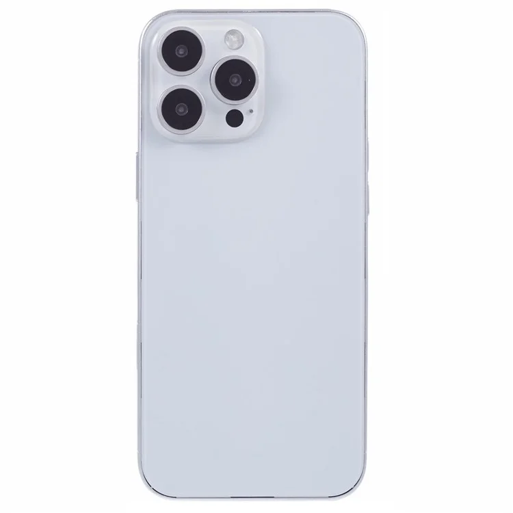 For iPhone 16 Pro Max Fake Phone Model Black Screen Not Real Smartphone Display (without Logo) - White