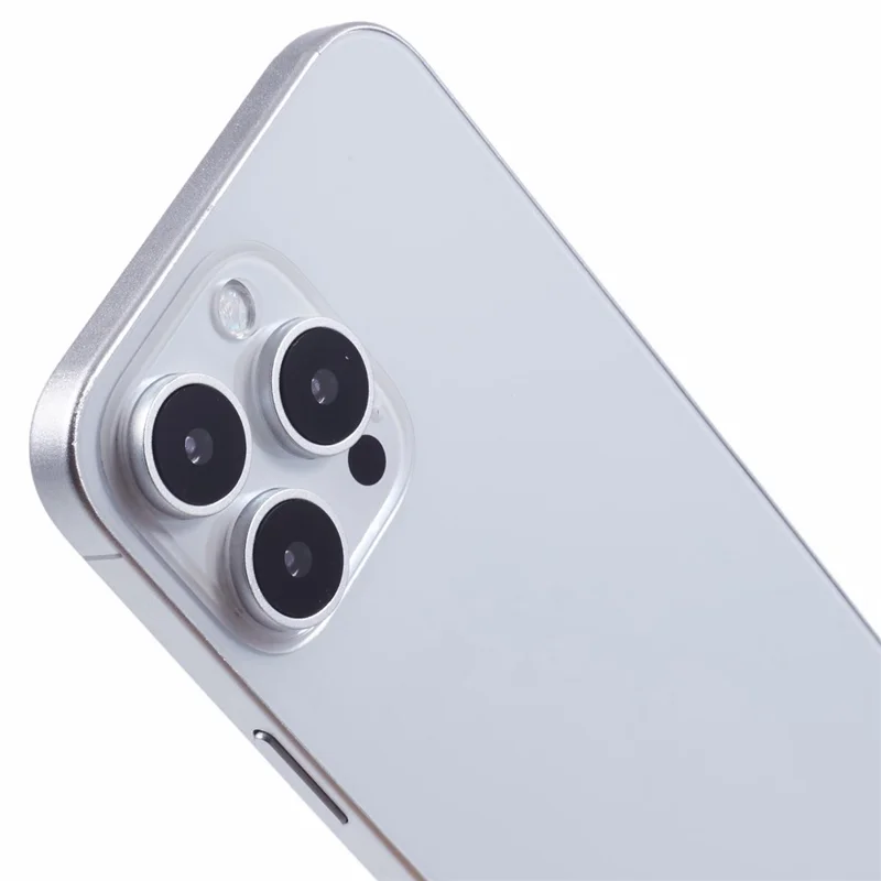For iPhone 16 Pro Max Fake Phone Model Black Screen Not Real Smartphone Display (without Logo) - White