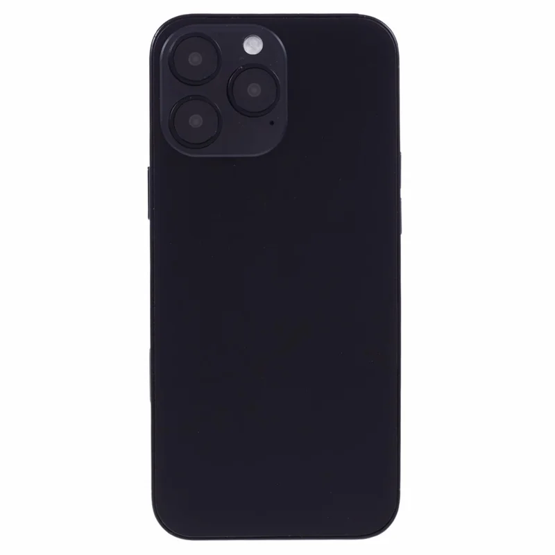 For iPhone 16 Pro Max Fake Phone Model Black Screen Not Real Smartphone Display (without Logo) - Black