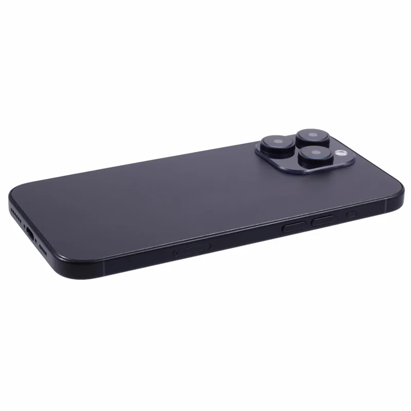 For iPhone 16 Pro Max Fake Phone Model Black Screen Not Real Smartphone Display (without Logo) - Black