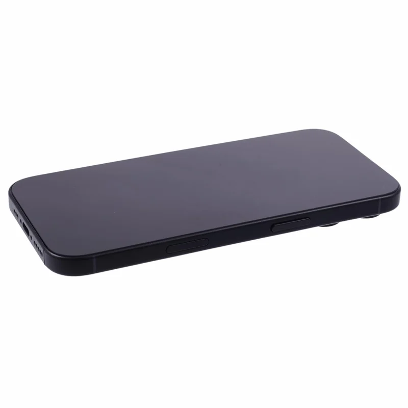 For iPhone 16 Pro Max Fake Phone Model Black Screen Not Real Smartphone Display (without Logo) - Black