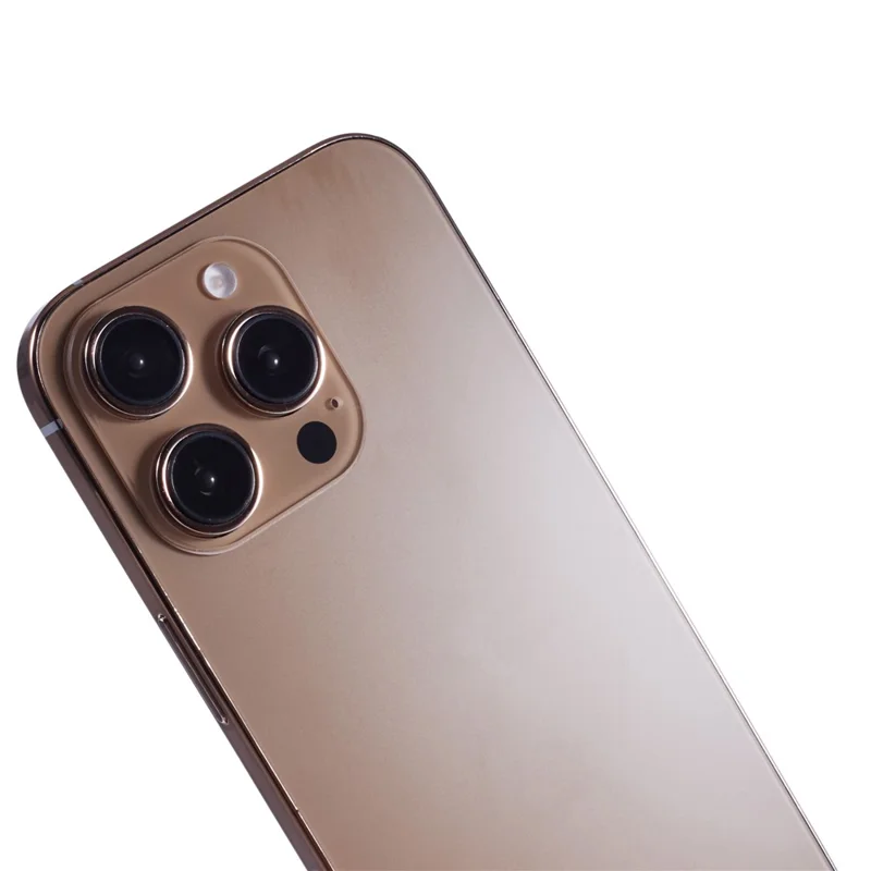 For iPhone 16 Pro Fake Phone Model Black Screen Not Real Smartphone Display (without Logo) - Gold