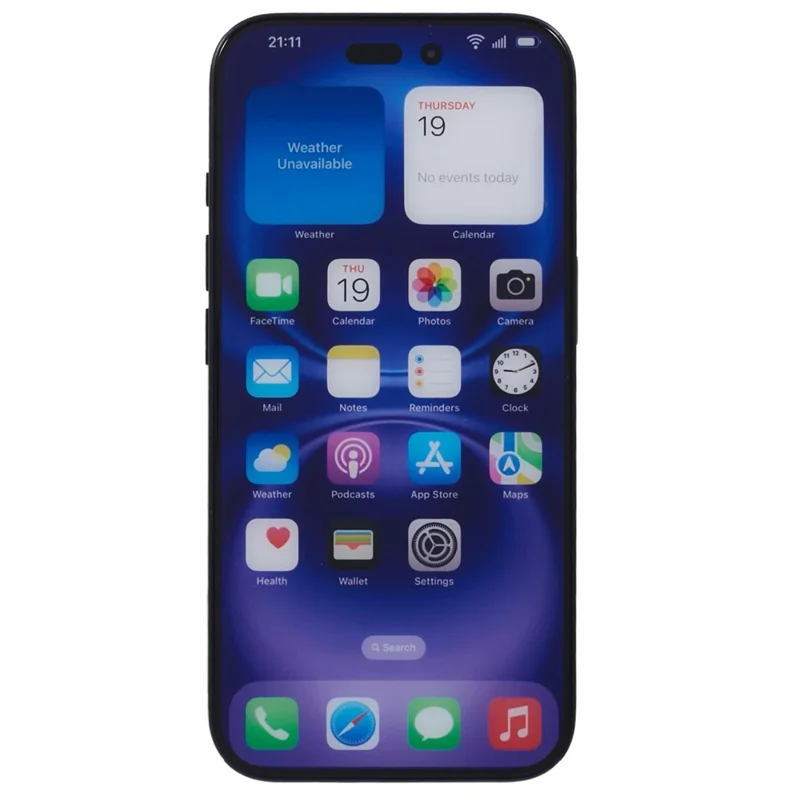 For iPhone 16 Plus Color Screen Dummy Phone Shooting Counter Display Toys (Without Logo) - Black