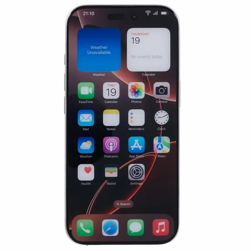 For iPhone 16 Pro Max Color Screen Dummy Phone Shooting Counter Display Toys (Without Logo) - White