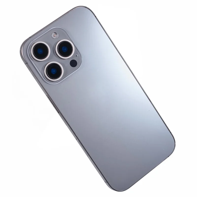 For iPhone 16 Pro Max Color Screen Dummy Phone Shooting Counter Display Toys (Without Logo) - Titanium Grey