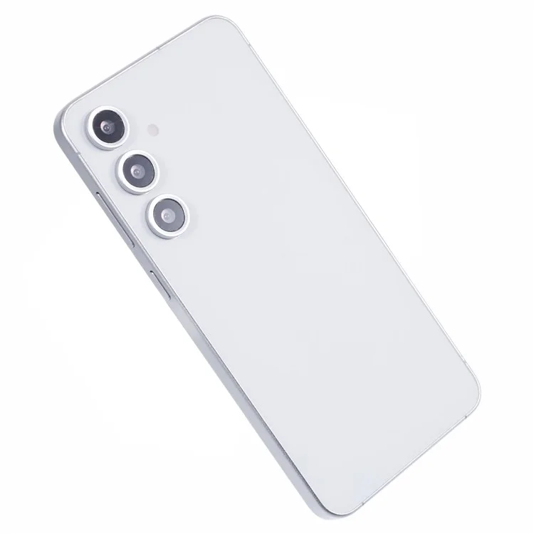 For Samsung Galaxy S24 FE Black Screen Fake Phone Model Not Real Smartphone Display (Without Logo) - White