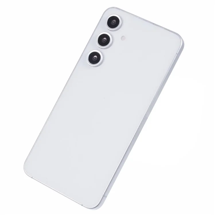 For Samsung Galaxy S24 FE Black Screen Fake Phone Model Not Real Smartphone Display (Without Logo) - White