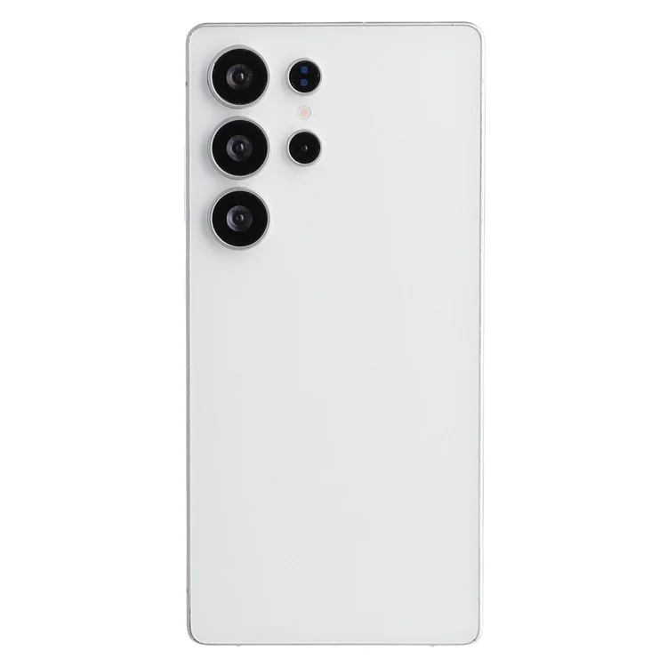 Für Samsung Galaxy S25 Ultra Schwarzer Bildschirm Fake Phone Modell Nicht echtes Smartphone-Display (ohne Logo) - Weiß