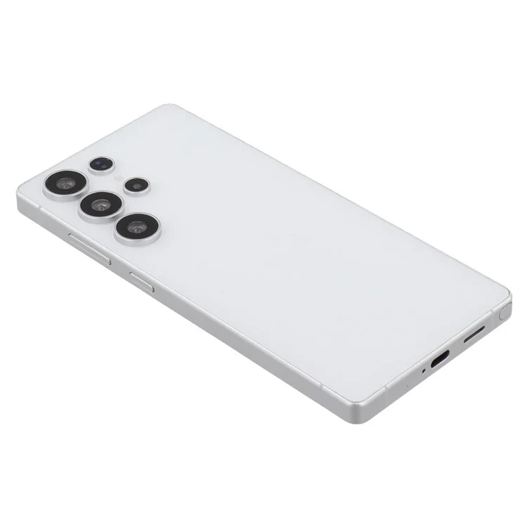 Für Samsung Galaxy S25 Ultra Schwarzer Bildschirm Fake Phone Modell Nicht echtes Smartphone-Display (ohne Logo) - Weiß