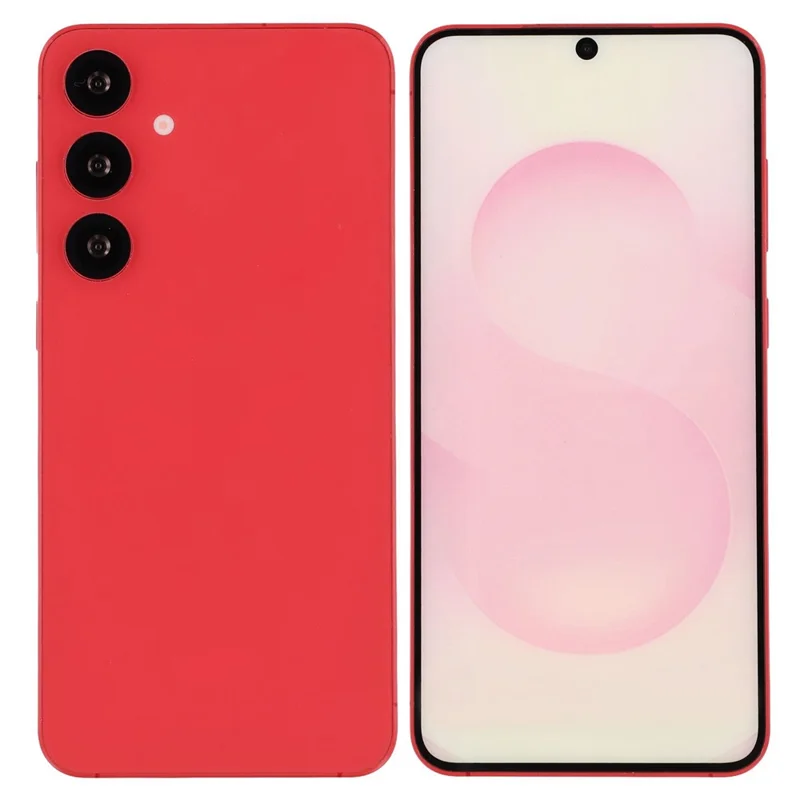 For Samsung Galaxy S25 Color Screen Dummy Phone Shooting Counter Display Toys (Without Logo) - Coral Red