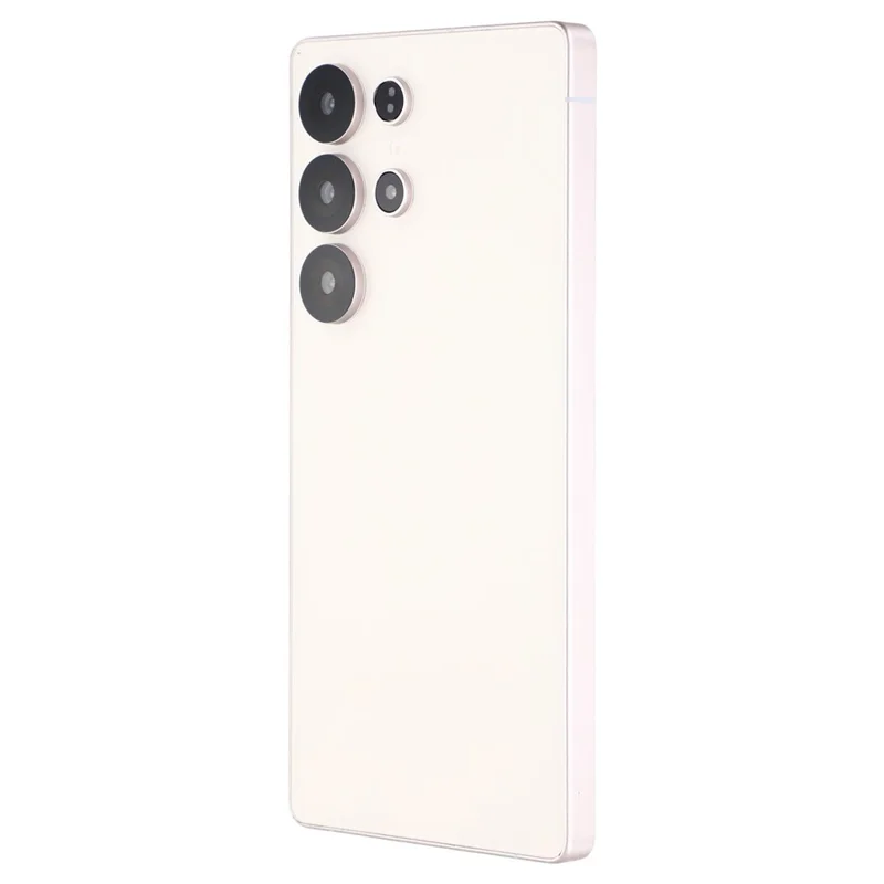 Für Samsung Galaxy S25 Ultra Farbdisplay Dummy-Handy Deko-Attrappe (Ohne Logo) - Titanium Pink Gold