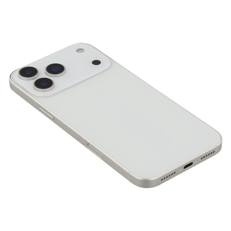 For iPhone 17 Pro Max Black Screen Fake Phone Model Not Real Smartphone Display (Without Logo) - White
