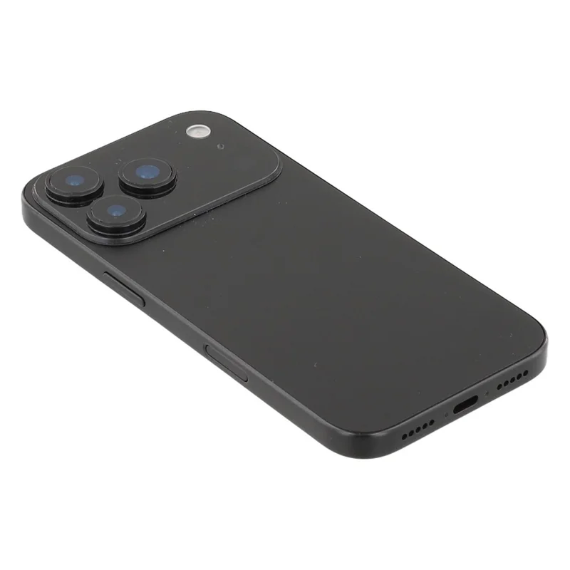 For iPhone 17 Pro Max Black Screen Fake Phone Model Not Real Smartphone Display (Without Logo) - Black
