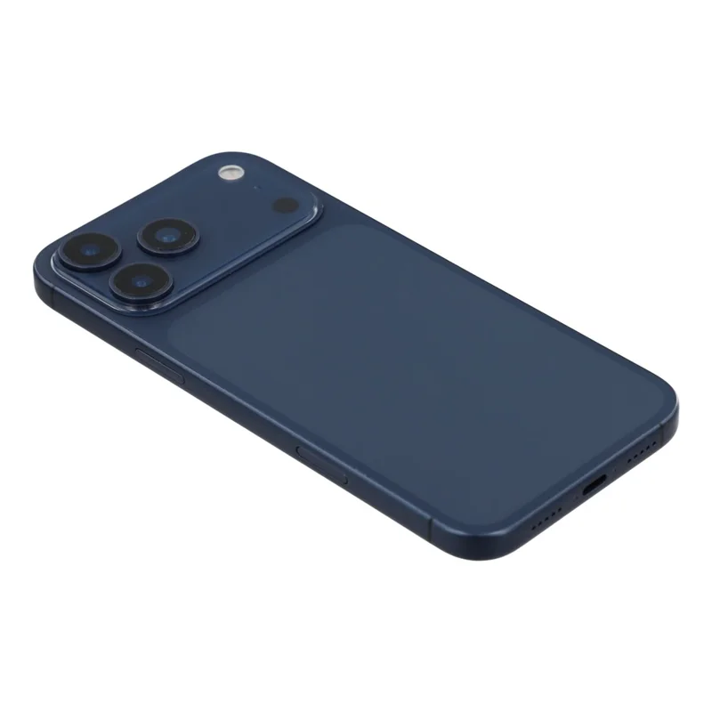 For iPhone 17 Pro Max Black Screen Fake Phone Model Not Real Smartphone Display (Without Logo) - Blue