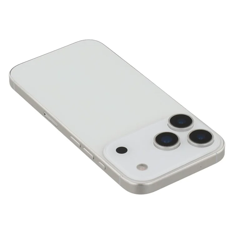 For iPhone 17 Pro Black Screen Fake Phone Model Not Real Smartphone Display (Without Logo) - White