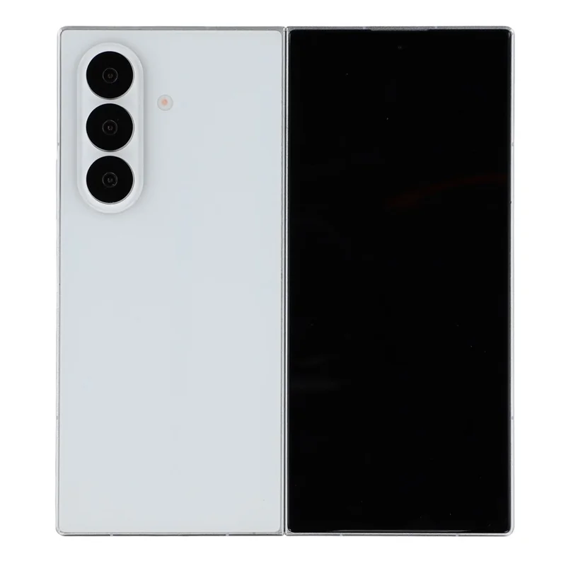 For Samsung Galaxy Z Fold7 5G Black Screen Fake Phone Model Not Real Smartphone Display (Without Logo) - White
