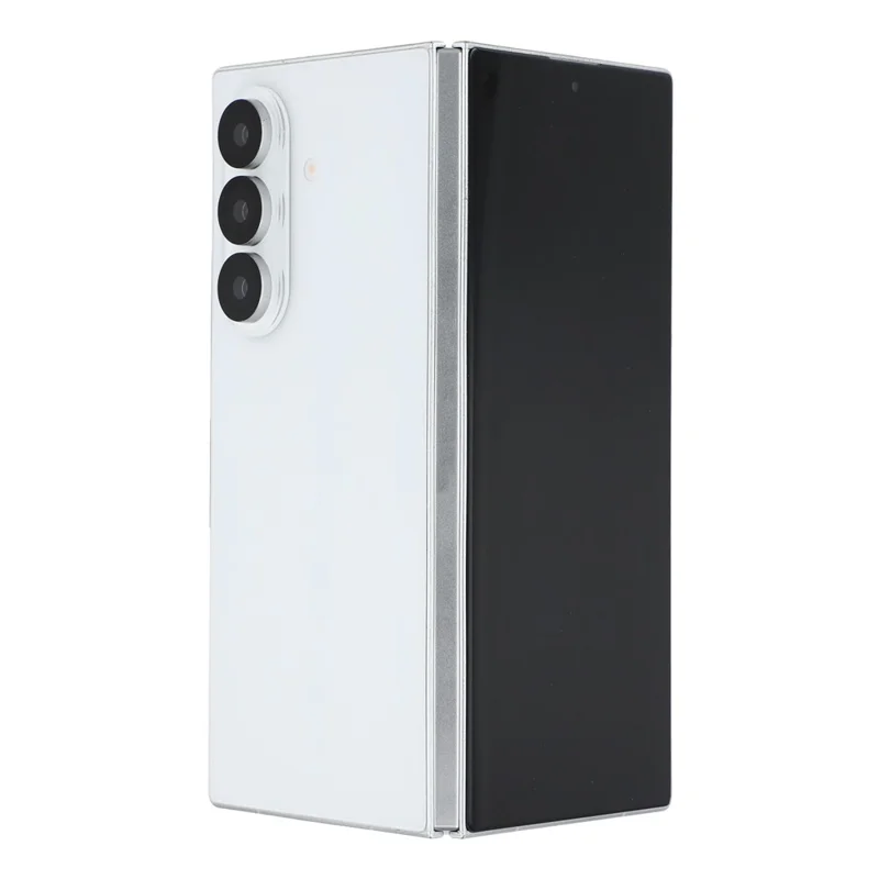 For Samsung Galaxy Z Fold7 5G Black Screen Fake Phone Model Not Real Smartphone Display (Without Logo) - White