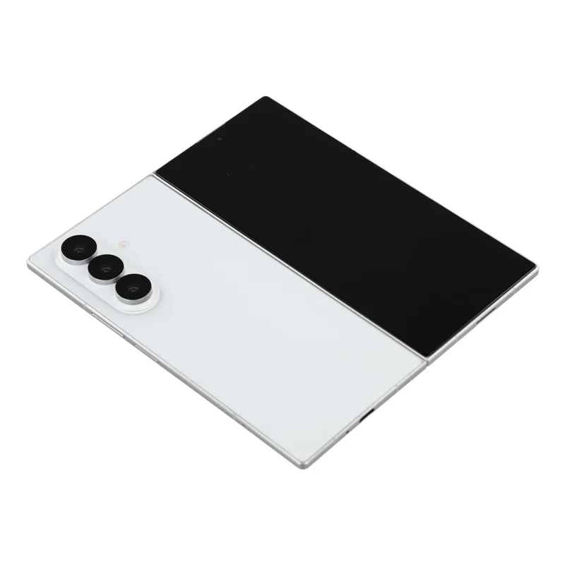 For Samsung Galaxy Z Fold7 5G Black Screen Fake Phone Model Not Real Smartphone Display (Without Logo) - White