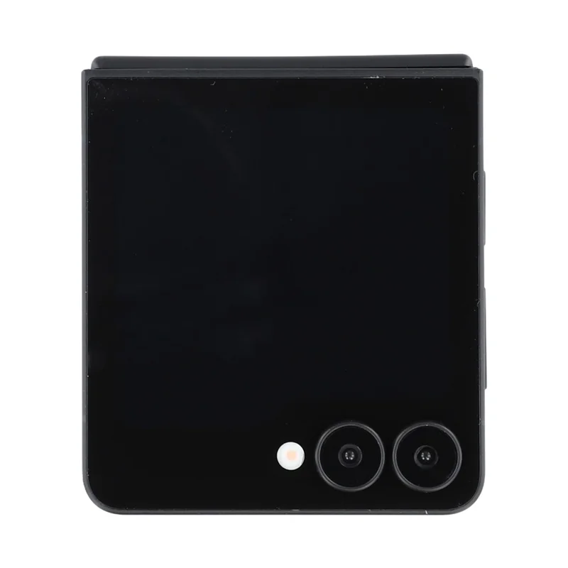 For Samsung Galaxy Z Flip7 5G Black Screen Fake Phone Model Not Real Smartphone Display (Without Logo) - Black