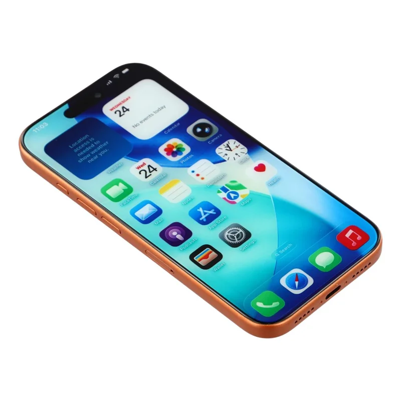 For iPhone 17 Pro Color Screen Dummy Phone Shooting Counter Display Toys (Without Logo) - Orange