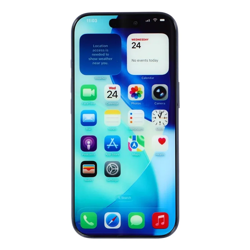 For iPhone 17 Pro Color Screen Dummy Phone Shooting Counter Display Toys (Without Logo) - Blue