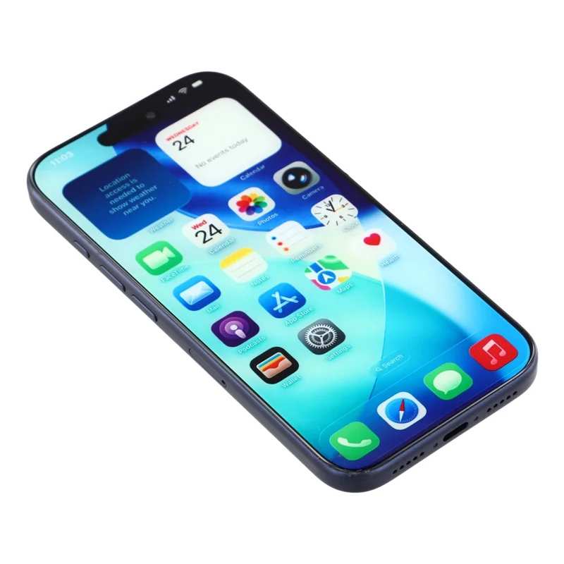 For iPhone 17 Pro Color Screen Dummy Phone Shooting Counter Display Toys (Without Logo) - Blue