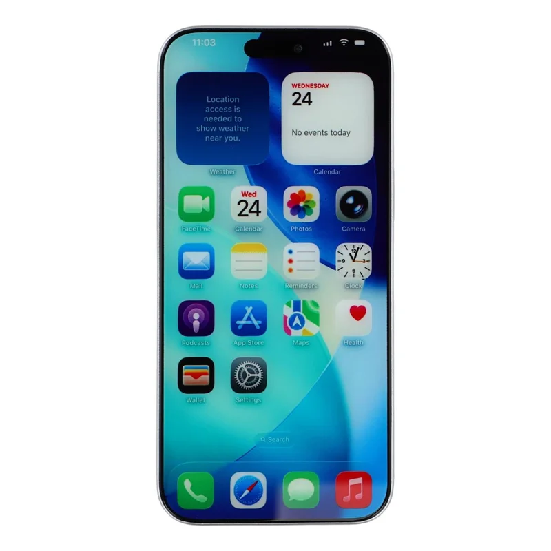 For iPhone 17 Pro Max Color Screen Dummy Phone Shooting Counter Display Toys (Without Logo) - Silver