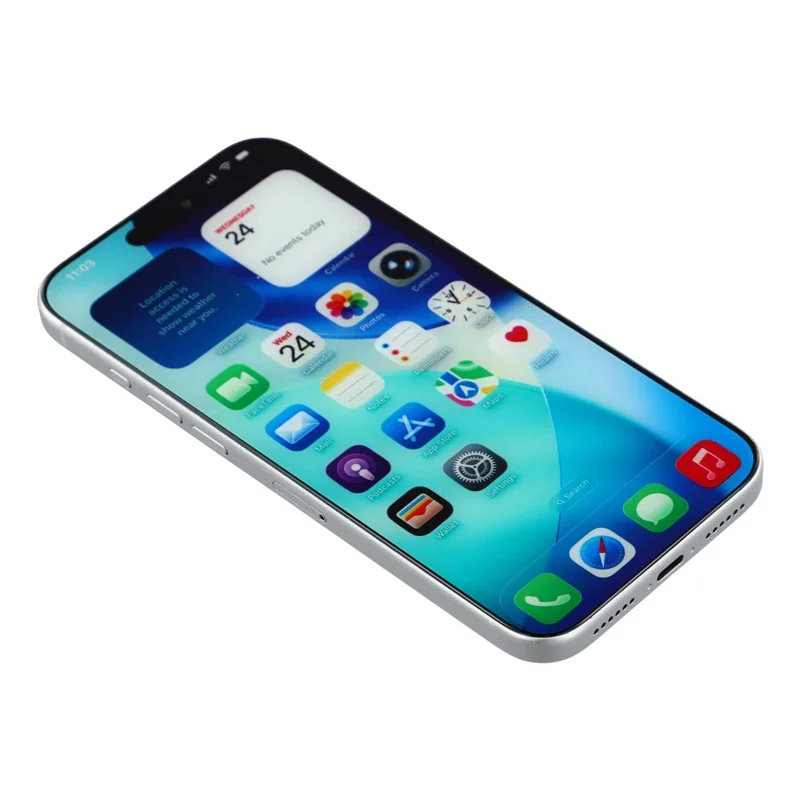 For iPhone 17 Pro Max Color Screen Dummy Phone Shooting Counter Display Toys (Without Logo) - Silver