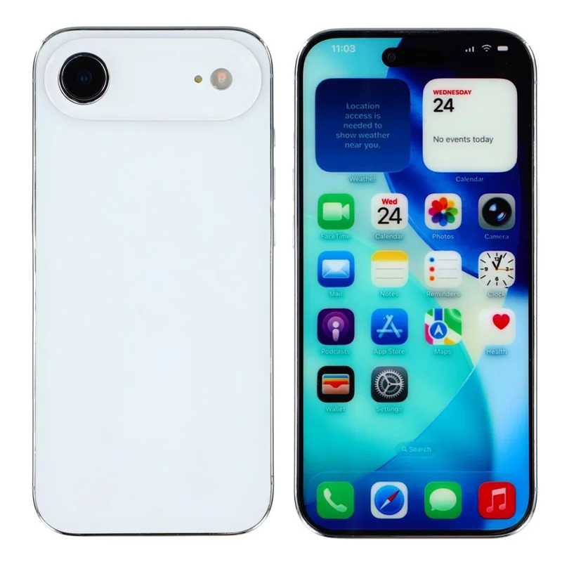 For iPhone Air Color Screen Dummy Phone Shooting Counter Display Toys (Without Logo) - White