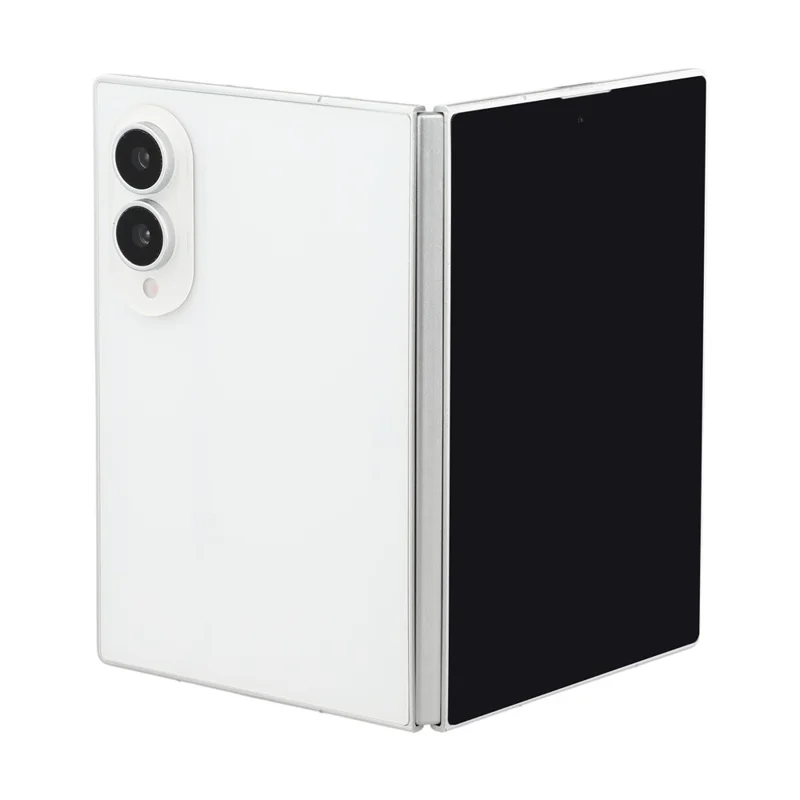 For Samsung Galaxy Z Fold8 Black Screen Fake Phone Model Not Real Smartphone Display (Without Logo) - White